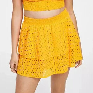 NWT Smocked Eyelet Skirt